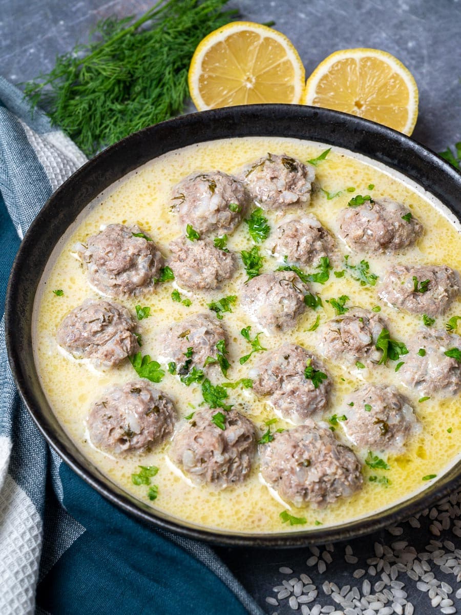 Giouvarlakia (Greek Meatball Soup)