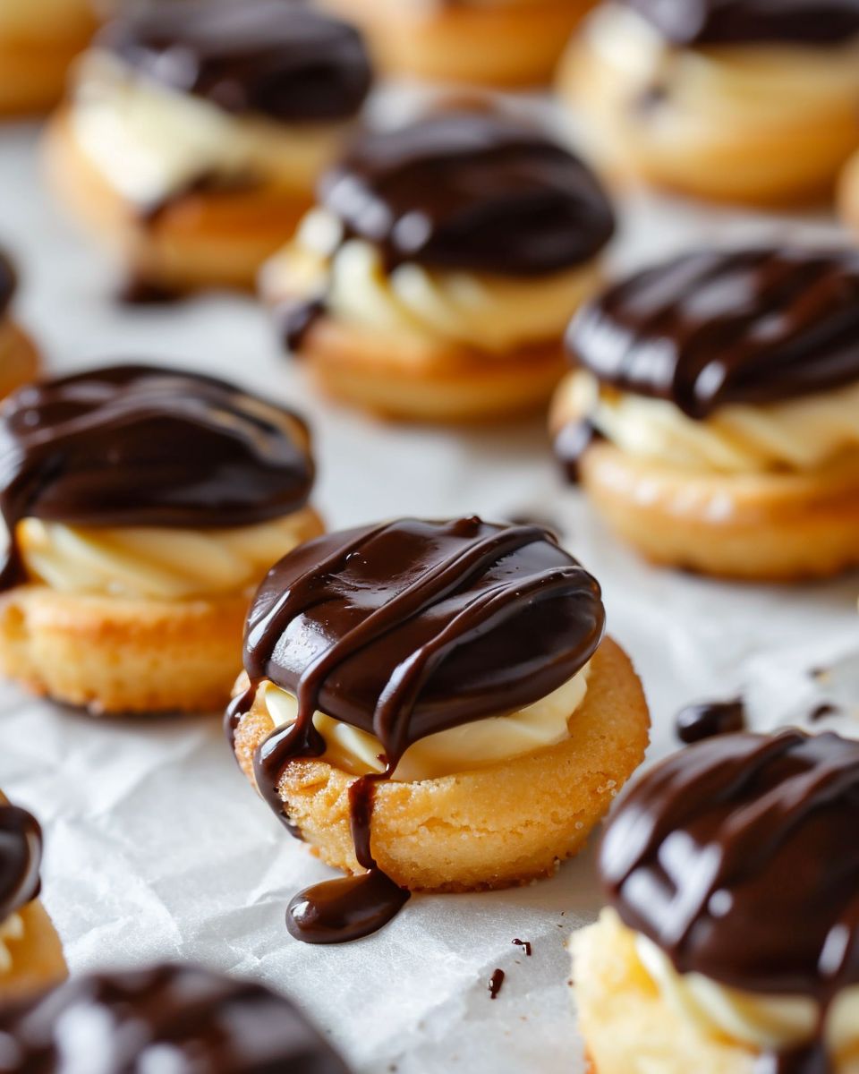 Mini Boston Cream Pie Bites