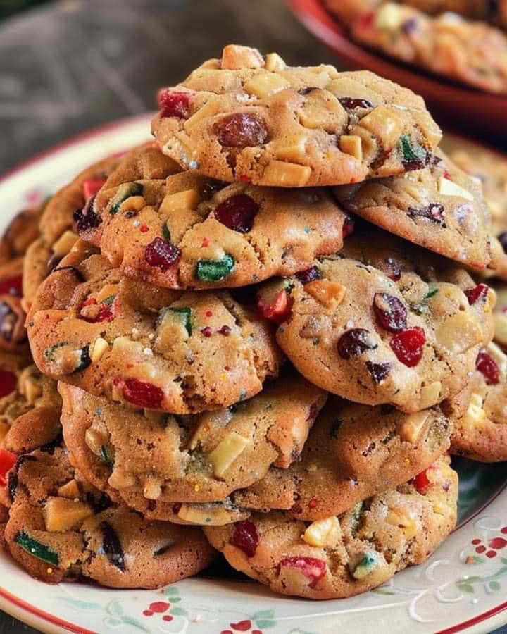 Decadent Chewy Fruitcake Cookies 