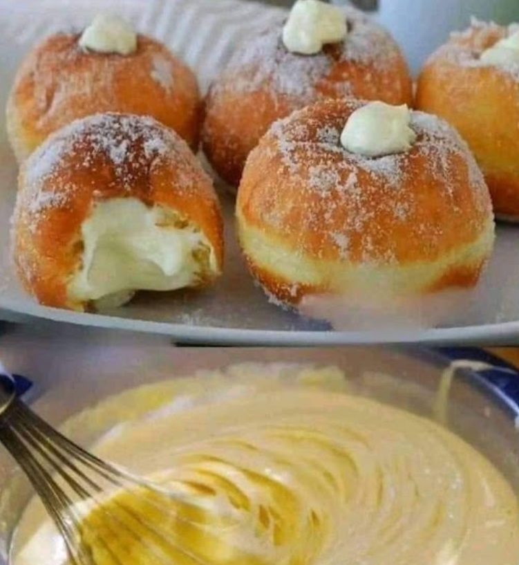 Recipe for Cream-Filled Donuts !!