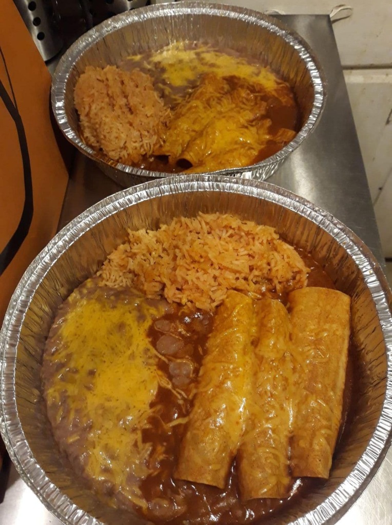 Beef Enchiladas with Extra Cheese on Top