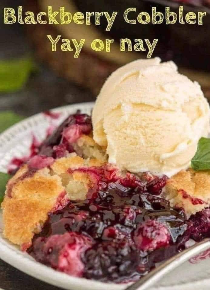 Homemade Kentucky Blackberry Cobbler