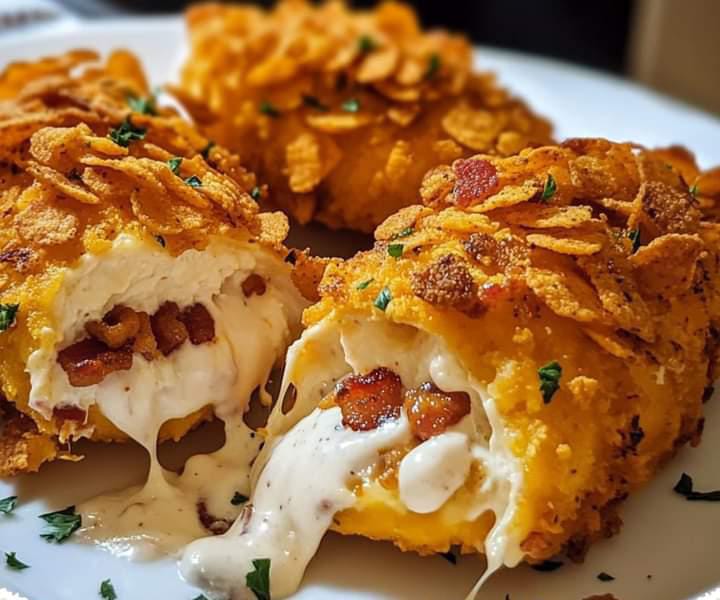 Cream Cheese and Bacon Stuffed Doritos Chicken