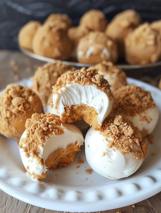 No Bake Pumpkin Cheesecake Balls 🎃🍰