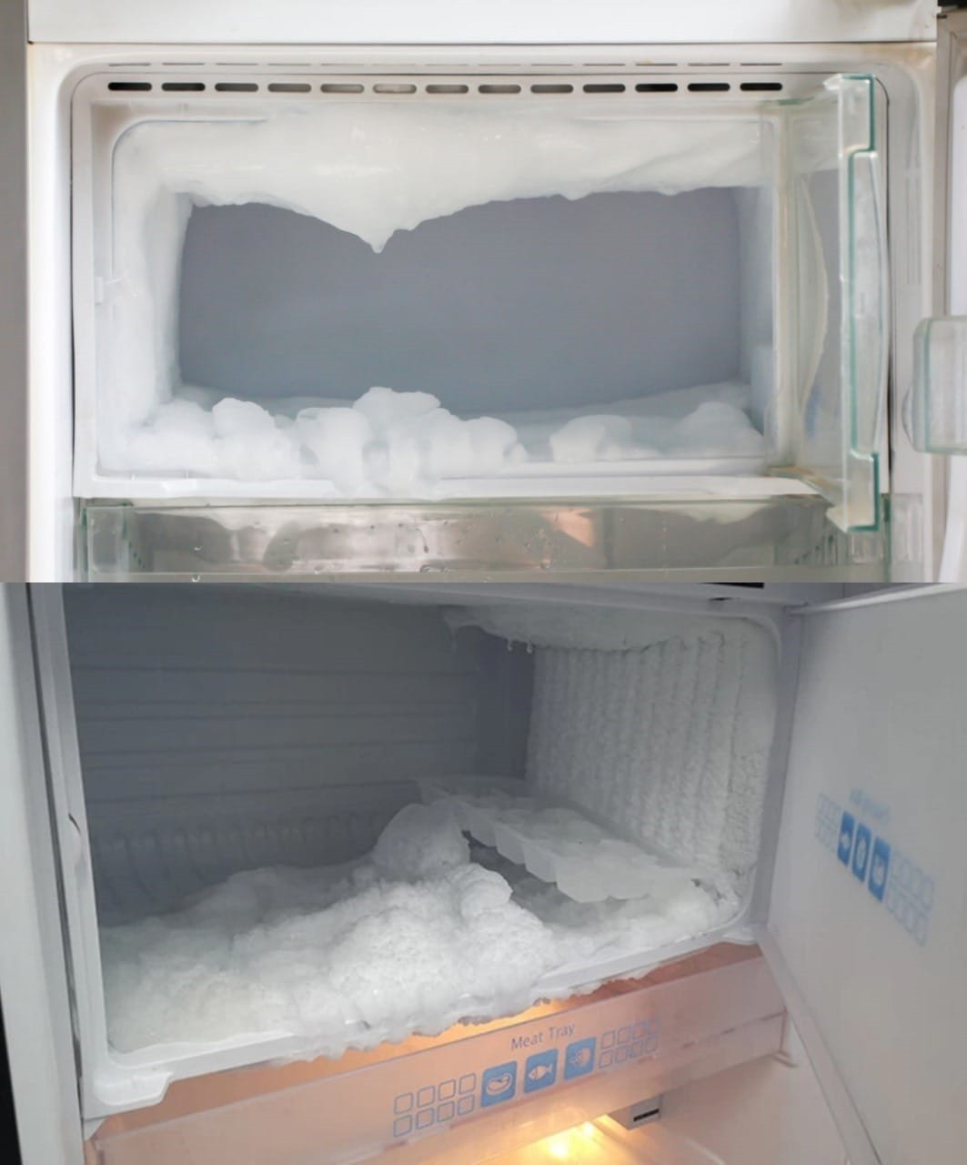 Advice for thawing a freezer: the ice will melt away without having to unplug it.