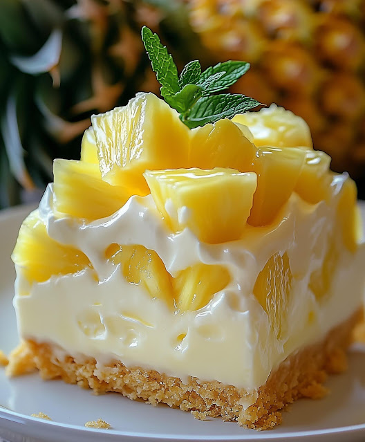 Easy Steps to Make No-Bake Pineapple Cream Dessert