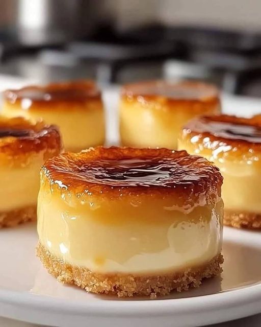 Mini Creme Brule Cheesecakes 🧁