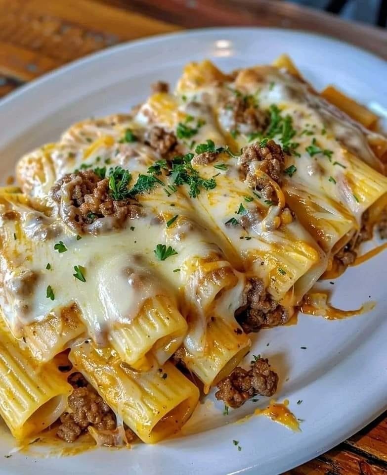 Lasagna Soup with Creamy Alfredo