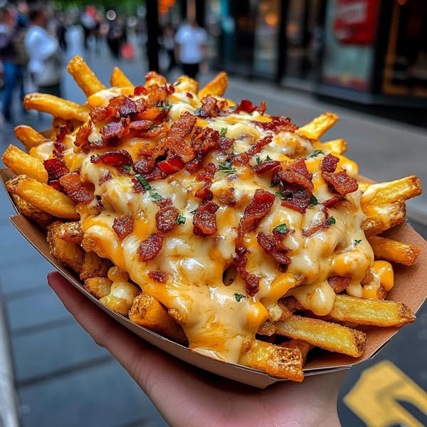 🍟 Ultimate Loaded Fries with Bacon and Cheese 🧀🥓