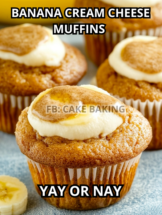 Banana Cream Cheese Muffins