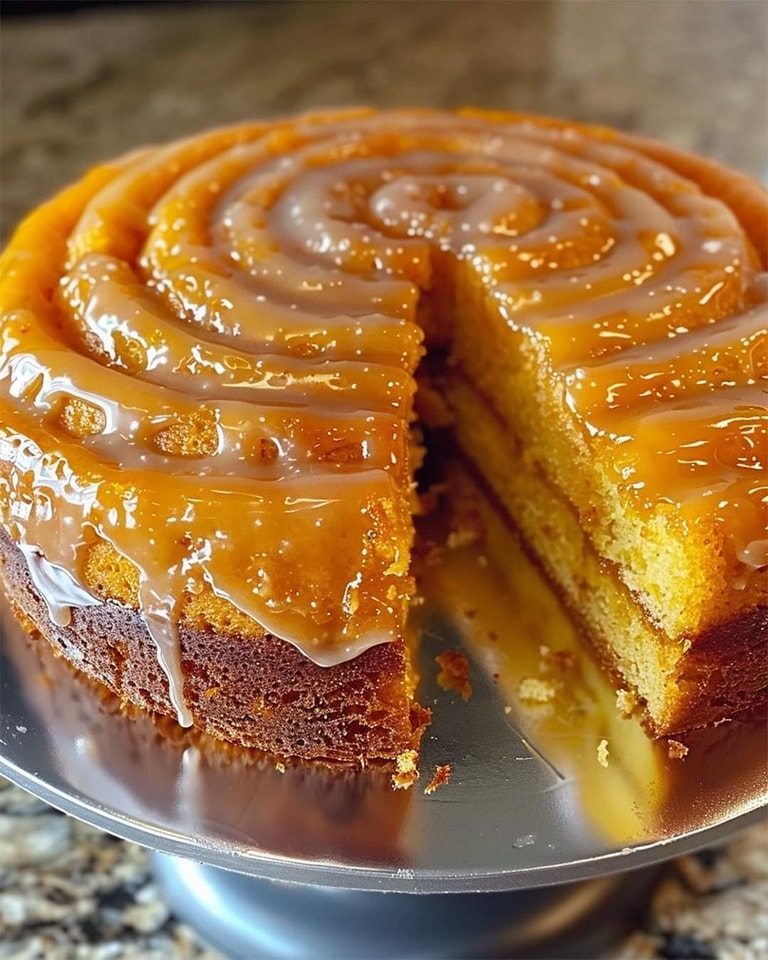 Sweet Potato Honeybun Cake