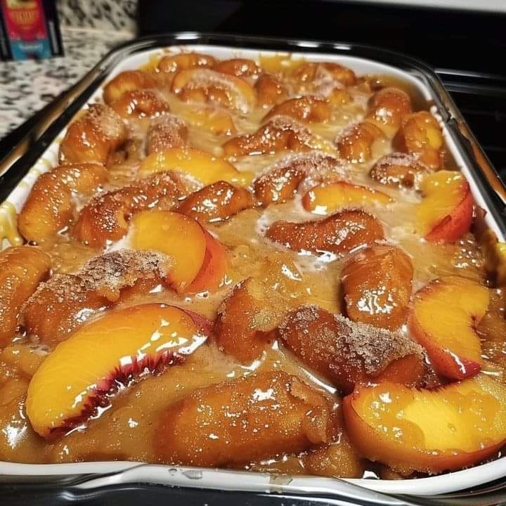 Krispy Kreme Peach Cobbler