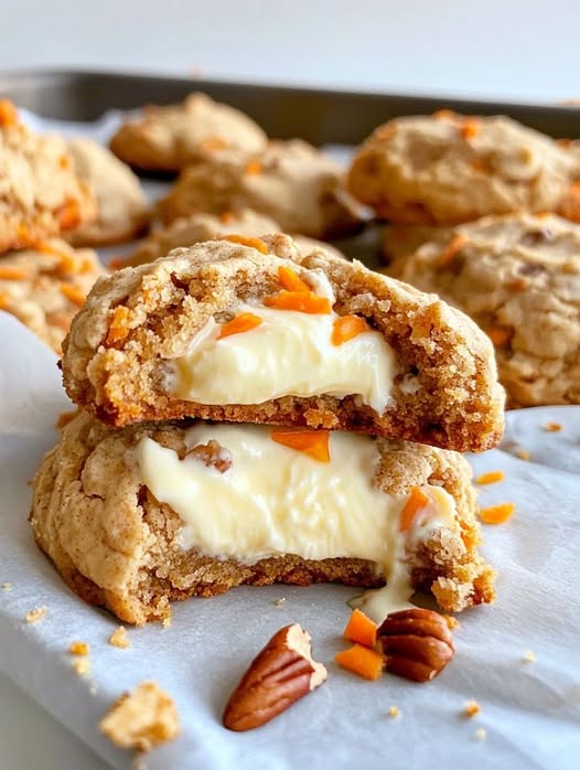 Carrot Cake Cheesecake Cookies 🥕