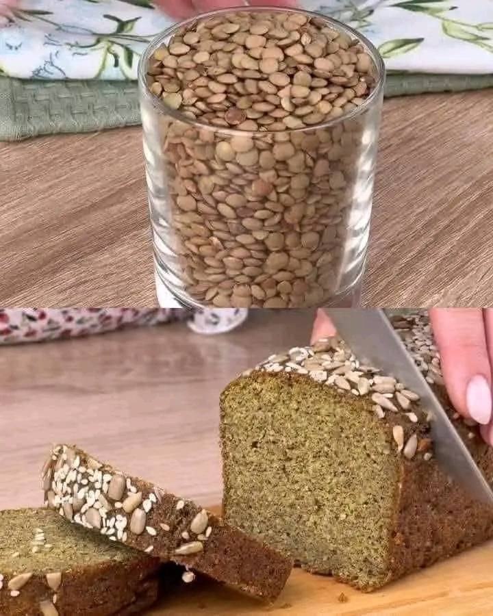 Bread made with lentils that is healthy for you.