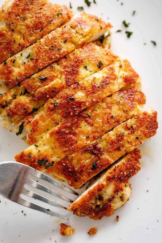 Air Fryer Parmesan Crusted Chicken