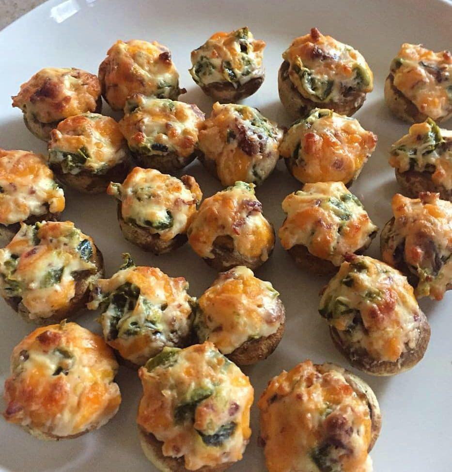 Savory Crab Stuffed Mushrooms