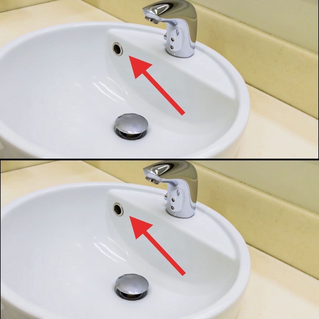 The small hole on the sink, which seems unnecessary actually has a surprising function