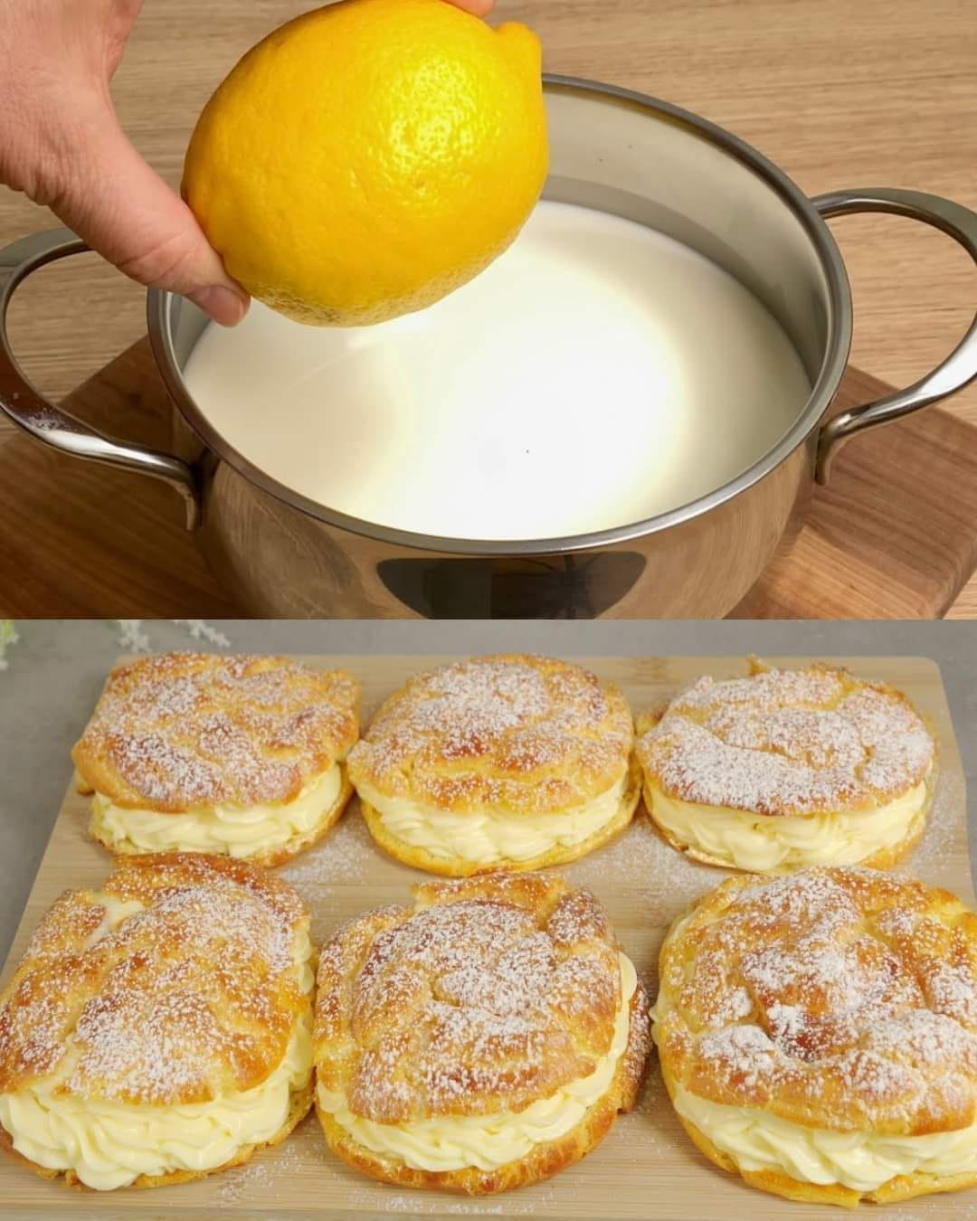 Lemon-Infused Cream Puffs Recipe