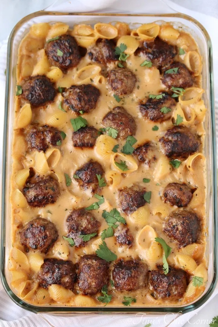 Swedish Meatball Pasta Bake