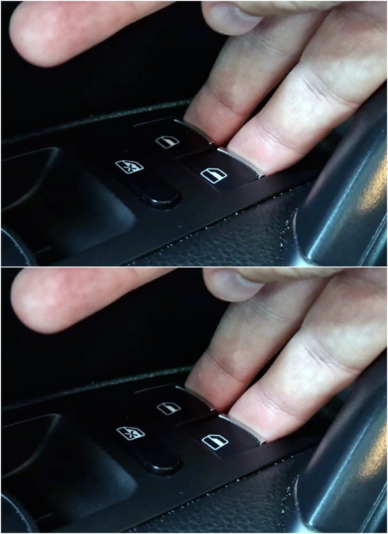 Why do many drivers press two power window buttons simultaneously and what does this hidden feature offer?