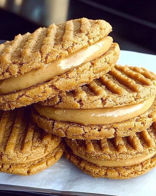 Peanut Butter Sandwich Cookies – A delightful peanut butter treat sandwiched with creamy filling!