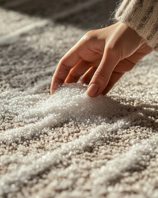 Add salt to your carpet. Here’s why. This is something carpet cleaners will never tell you.