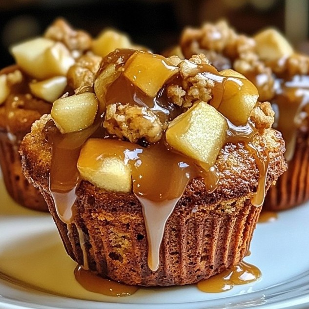 Luscious Caramel Apple Muffins