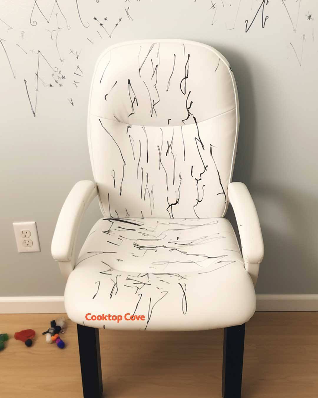 How do you get pen marks out of a white chair when Magic Eraser fails?