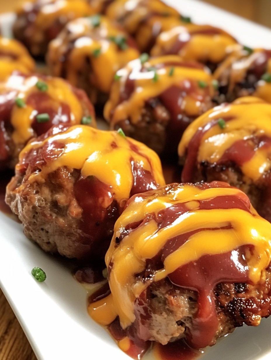 BBQ Bacon Cheeseburger Meatballs – flavor explosion in every bite