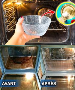 I discovered a MIRACLE way to clean the oven (without a robot): Just put it in the oven and let it act for 30 minutes, the grease and old burns will disappear!